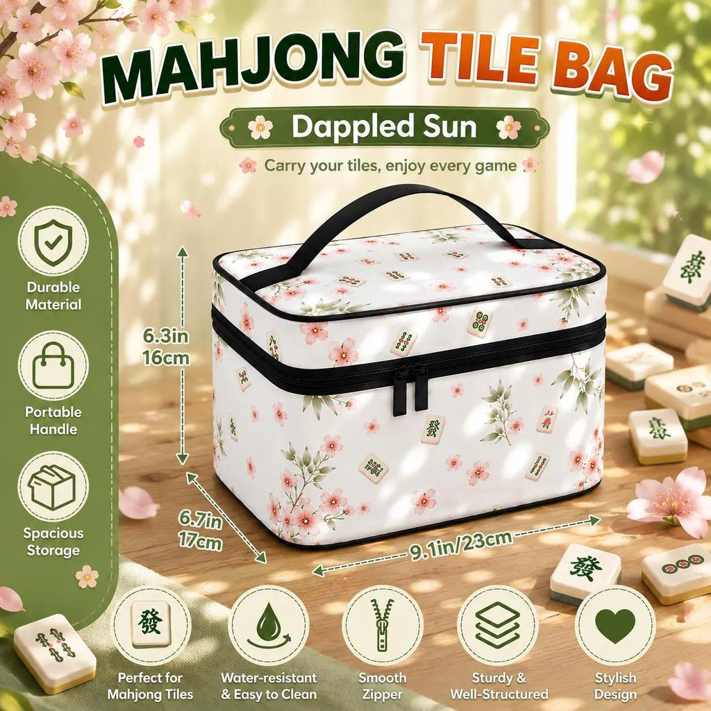 Chinoiserie Monkey Mahjong Mat, Pink Pagoda Garden Game Mat, Blue White Ginger Jar